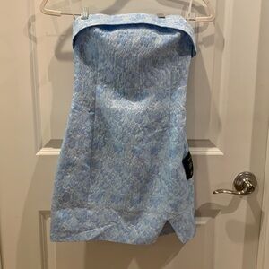 Lulus blue strapless mini dress. Size XS. New with tags